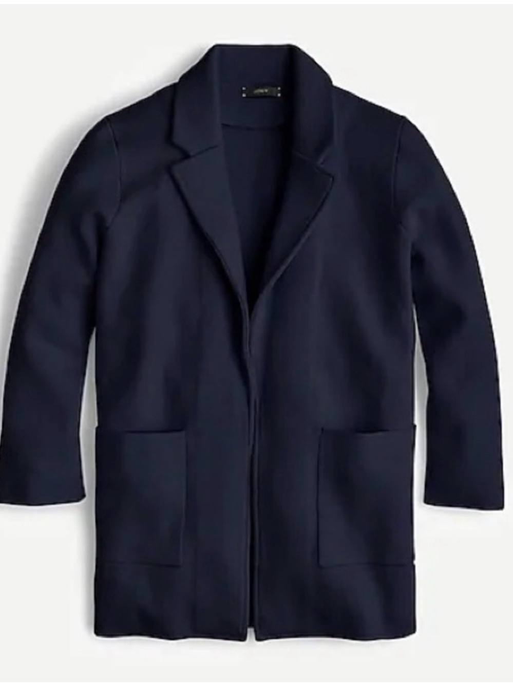 J Crew Sophie open-front sweater-blazer Cardigan Style J0244 -Navy